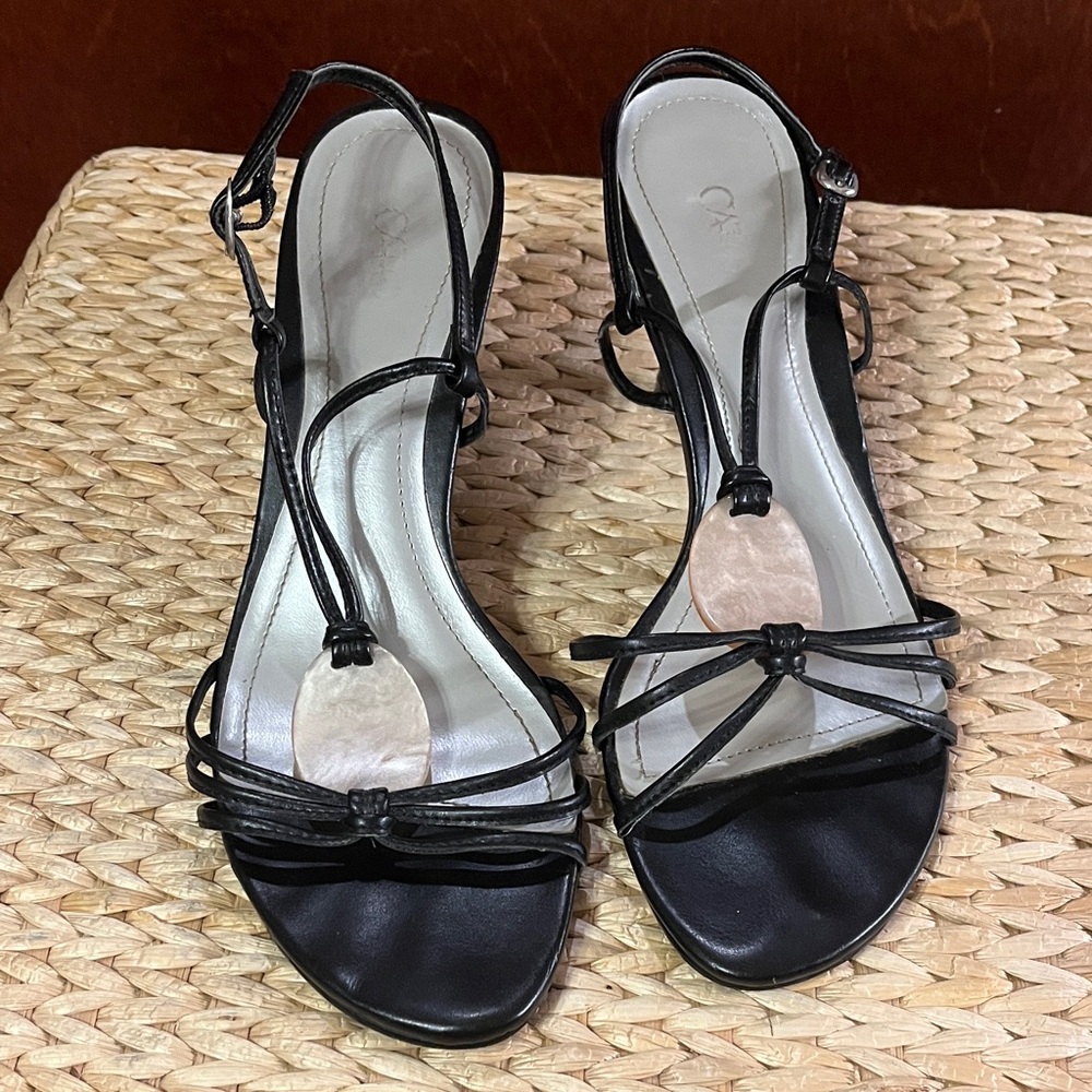 Elegant Black Strappy Sandals